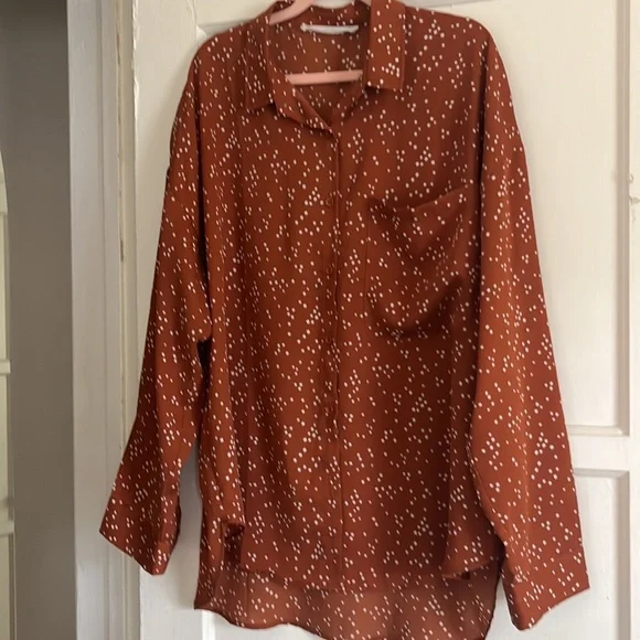 12th Tribe X Salty Blonde Polka Dot Blouse - Picture 2 of 3